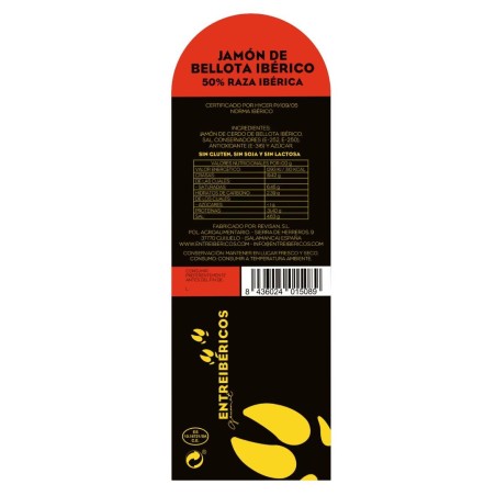 Jamón de Bellota Ibérico 50% raza ibérica