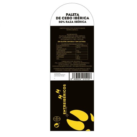 Paleta de Cebo Ibérica 50% raza ibérica