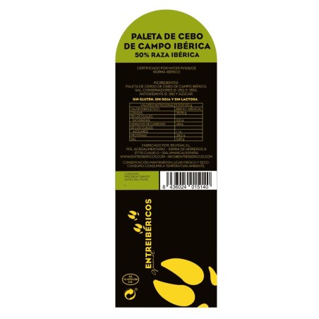 Cebo de Campo Iberico Shoulder Ham 50% Black Iberian